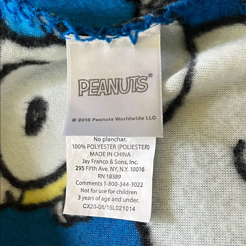 Peanuts Snoopy Best Friends Blue Blanket with Pillow